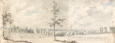 Harrow Common, Middlesex by Edward Dayes, 1791 — digital art print download