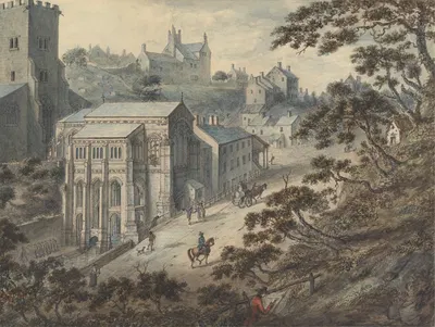 St. Winifred's Well, Holywell, Flintshire, Wales with the Artist in the Foreground… by Edward Edwards — digital art print…