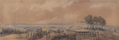 Troops Returning to the Camp at Chobham by George Bryant Campion — digital art print download
