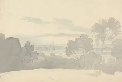 View of St. Paul's from Greenwich by George Bulteel Fisher — digital art print download