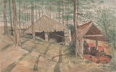 Оловянная мойка мистера У. Прейда в Корнуолле, Треветоу by Джордж Камберленд — digital art print download
