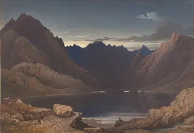 Loch Coruisk, Isle of Skye, Dawn by George Fennell Robson — digital art print download