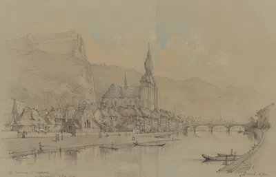 Dinant by Henri Guilmard, 1870 — digital art print download
