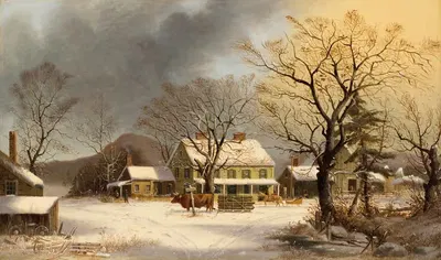 Мили до Салема by Джордж Генри Дурри, 1862 — digital art print download