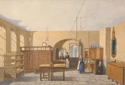 Кухня колледжа Оксфорда by Джордж Пайн, 1858 — digital art print download
