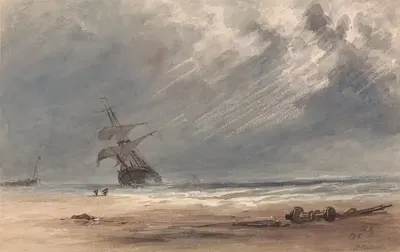 Storm Over a Coast by Giles Firman Phillips — digital art print download