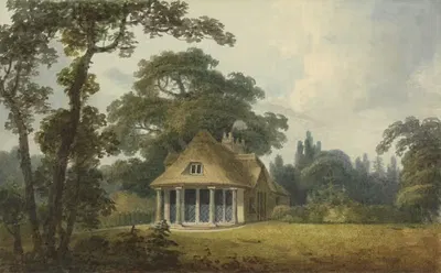 A Summer House with Full-length Lattice Windows by Humphry Repton — digital art print download