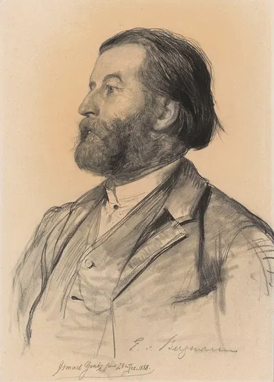 Dr Ernest von Bergman, Surgeon from Berlin by Ismaël Gentz, 1888 — digital art print download
