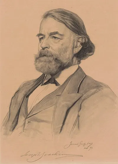 Dr. Joseph Joachim, Director of the Berlin Conservatory by Ismaël Gentz, 1894 — digital art print download