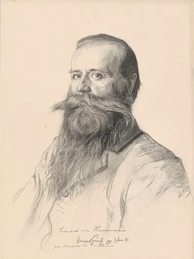 The Man of Letters Eduard von Hartmann from Berlin by Ismaël Gentz, 1895 — digital art print download