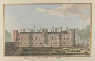 Herstmonceux Castle, East Sussex: The North Front by James Lambert of Lewes — digital art print download