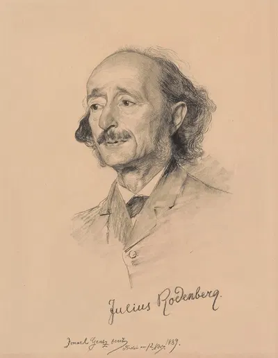 The Man of Letters Julius Rodenberg from Berlin by Ismaël Gentz, 1889 — digital art print download