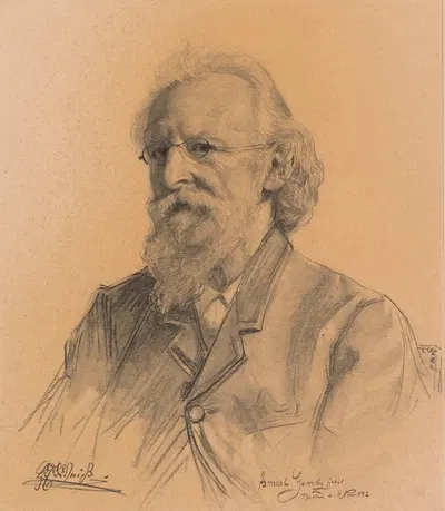 The Painter Hermann Weiss from Berlin by Ismaël Gentz, 1892 — digital art print download