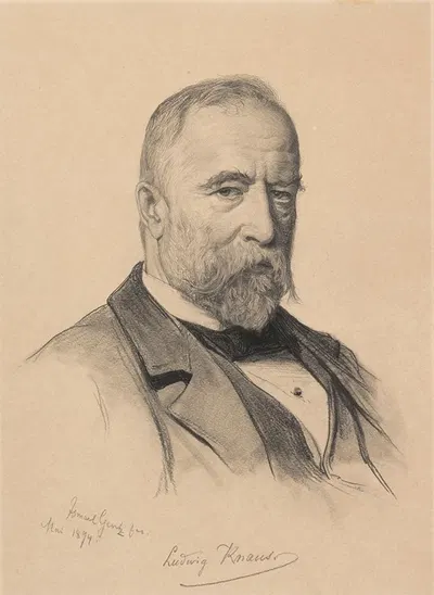 The Painter Ludwig Knaus from Berlin by Ismaël Gentz, 1894 — digital art print download