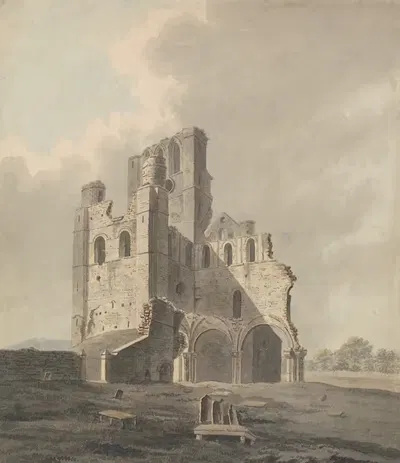 Kelso Monastery, Scotland by John Roe of Warwick — digital art print download