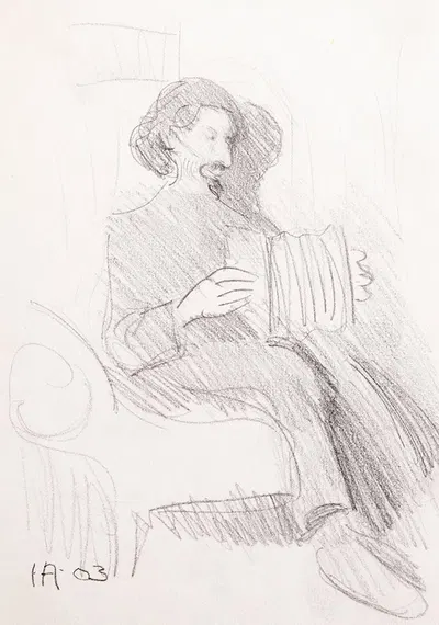 Ole Kruse Playing the Accordion by Ивар Аросениус, 1903 — digital art print download