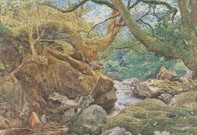 Study from Nature: Inveruglas by Sir Joseph Noel Paton, 1857 — digital art print download