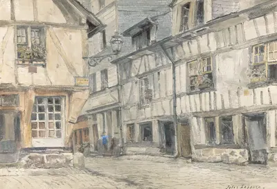 View of the Rue de Lamitie by Jules Lessore — digital art print download