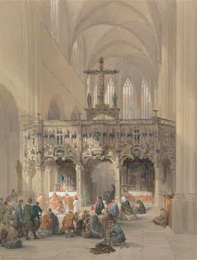 Святой Михаил, Утрехт by Луи Хаге, 1849 — digital art print download