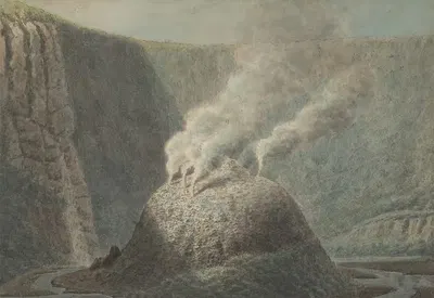 A View of the Old Crater of Morne Soufriere, St. Vincent by Rev. Lansdown Guilding — digital art print download