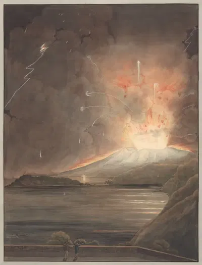 View of the Great Eruption of Morne Soufriere, St. Vincent by Rev. Lansdown Guilding — digital art print download