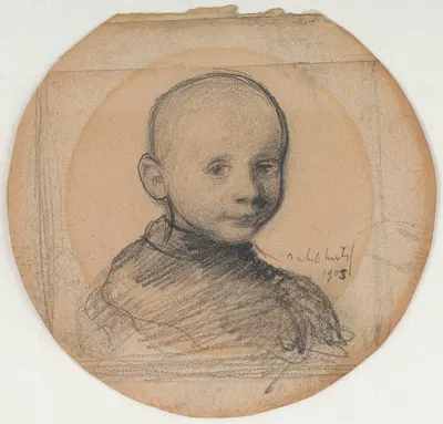 Child's Head by Якоб Смитс, 1905 — digital art print download