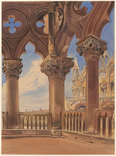 Площадь Святого Марка с дворца дожей by Томас Хартли Кромек, 1841 — digital art print download