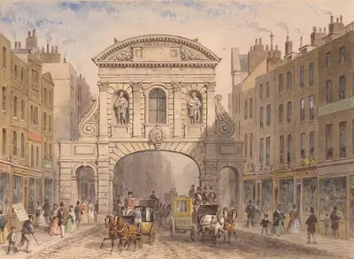 Temple Bar by Thomas Hosmer Shepherd — digital art print download