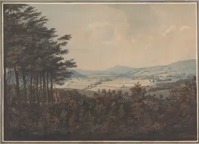 Landscape with Vale and Mountains by William Green — digital art print download