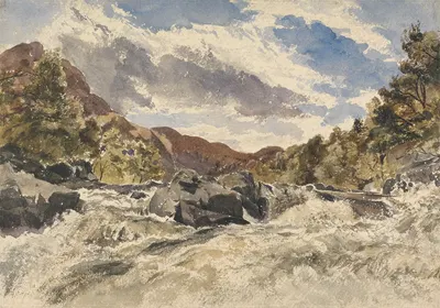 A Mountain Torrent by William James Müller — digital art print download