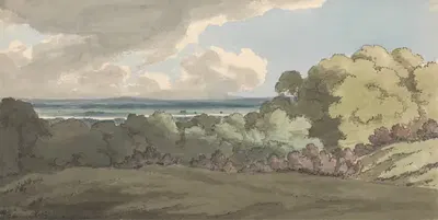 Вид через Темзу на Гринвичский парк by Уильям П. Шерлок, 1795 — digital art print download