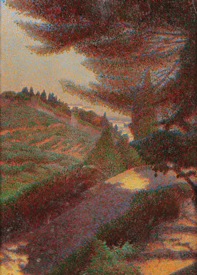 Пейзаж на закате by Альберто Бономи — digital art print download