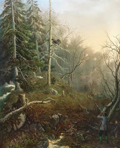 В Канкертале в Краине by Антон Карингер, 1862 — digital art print download