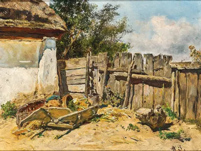 Деревенский сад by Антон Шрёдль — digital art print download