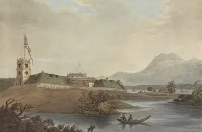 Форт Марлборо, Бенкулен, Суматра, 1799 by Иосиф Константин Стадлер, 1799 — digital art print download