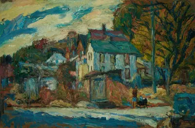 Осень. Уайт-Плейнс by Абрахам Маневич, 1941 — digital art print download