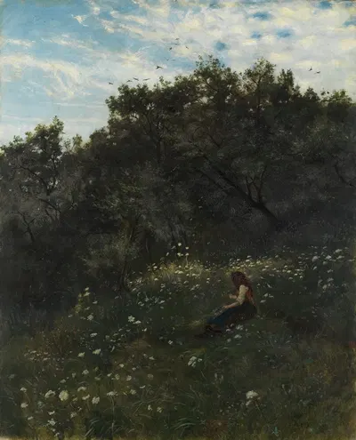 Луг by Альберт Ланг, 1873 — digital art print download