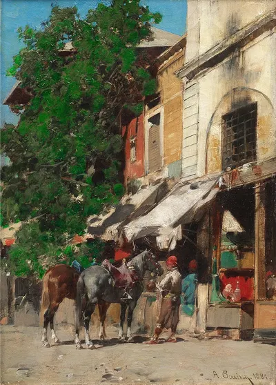 Al mercato, Istanbul by Alberto Pasini, 1881 — digital art print download