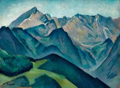 Blick auf die Alpspitze by Alexander Kanoldt — digital art print download