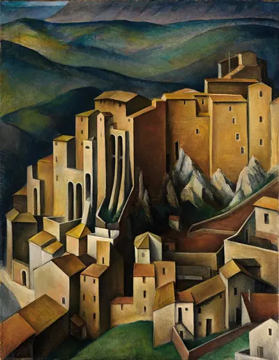 Olevano by Alexander Kanoldt, 1927 — digital art print download