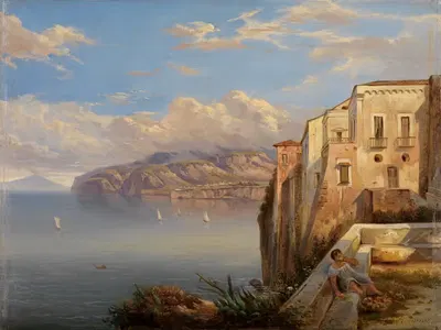 Das Haus des Tasso in Sorrent by Carl Ludwig Frommel, 1849 — digital art print download
