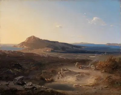 Die Insel Delos by Carl Rottmann, 1847 — digital art print download