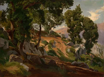 Из Серпентарии у Олевано by Эдмунд Канольдт, 1869 — digital art print download