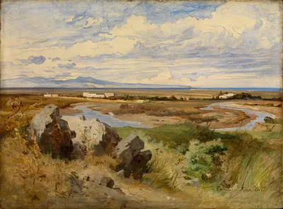 Вид на Кампо д'Аннибале у Канн by Эдмунд Канольдт, 1874 — digital art print download