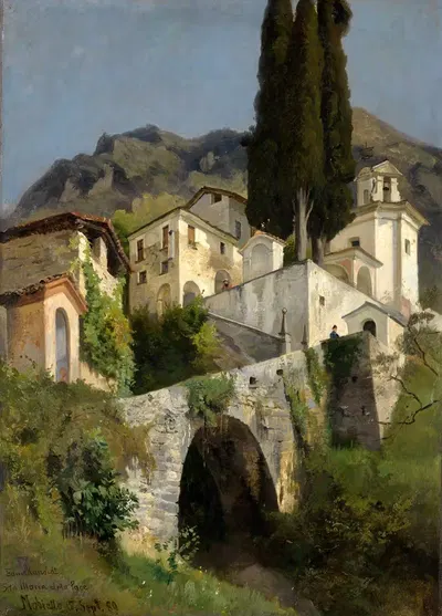 Ста. Мария делла Паче в Нобьялло by Эдмунд Канольдт, 1889 — digital art print download