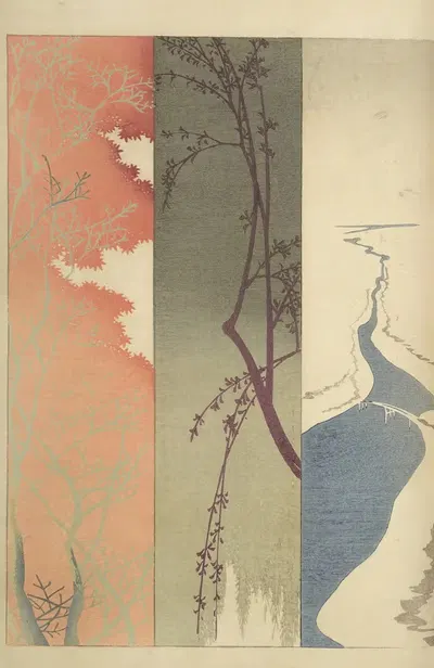 Ōyō Sketchbook (Ōyō manga) Pl.10 by Ogino Issui, 1903 — digital art print download