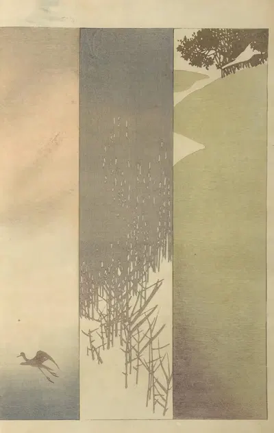 Ōyō Sketchbook (Ōyō manga) Pl.11 by Ogino Issui, 1903 — digital art print download