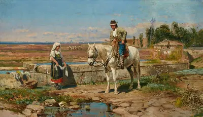 Бутеро у фонтана by Генри Энрико Коулман — digital art print download