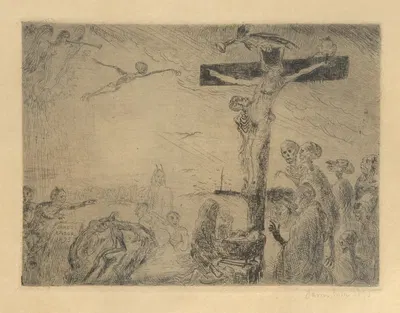Christus door duivels gekweld by James Ensor, 1895 — digital art print download