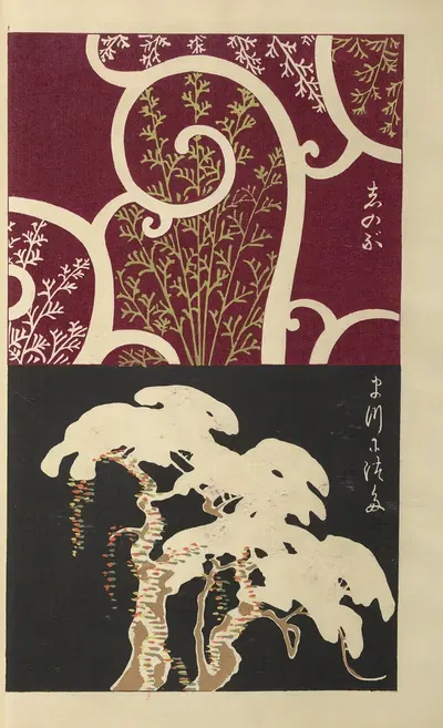 Ōyō Sketchbook (Ōyō manga) Pl.17 by Ogino Issui, 1903 — digital art print download